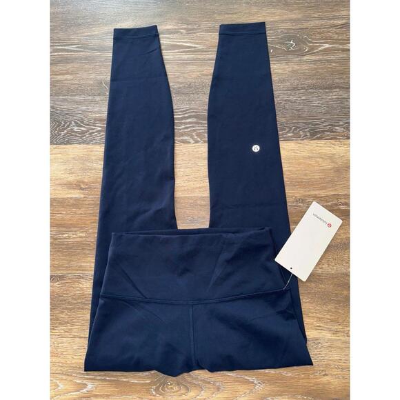 lululemon athletica Pants - Lululemon Wunder Train High Rise 28” True Navy Size 6 NWT